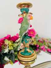 Load image into Gallery viewer, Ornate gold guilted parrot candle holders (Pair)
