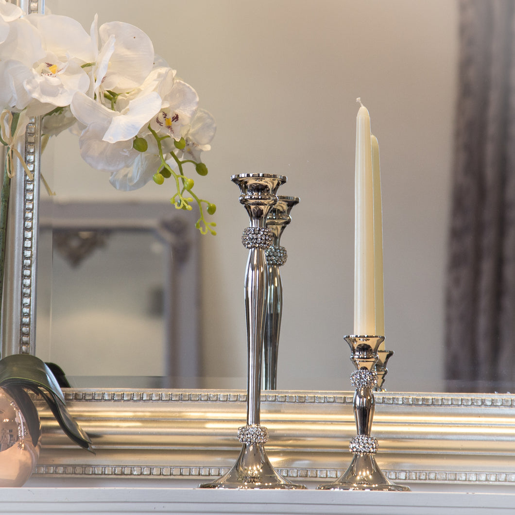 Small Embellished Diamonte Candle Stick